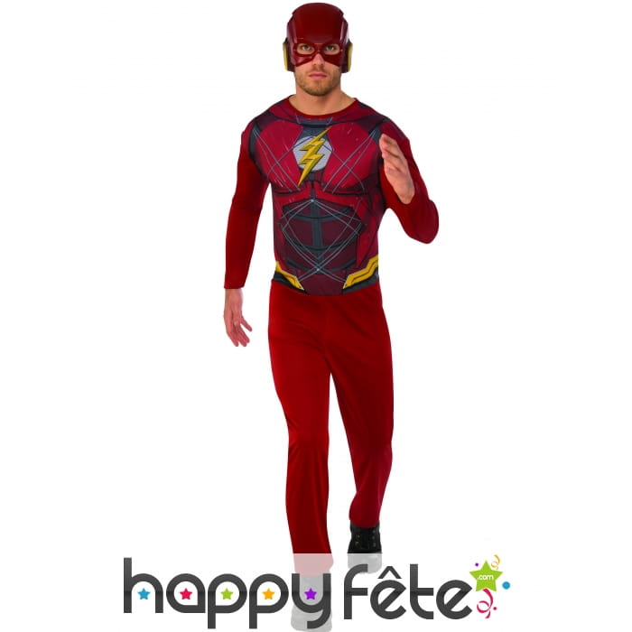 Tenue de Flash pour adulte, modèle classique