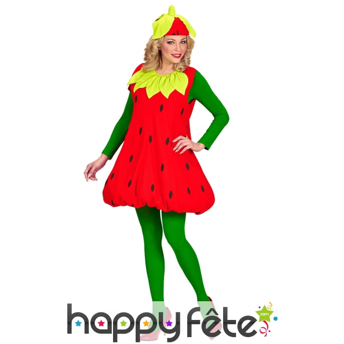 Tenue de fraise pour adulte