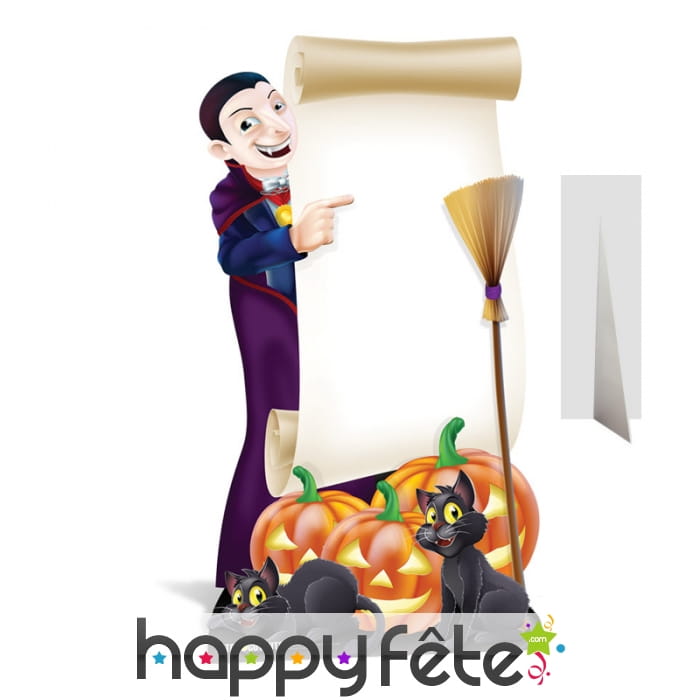 Tableau d'Halloween sur pied en carton