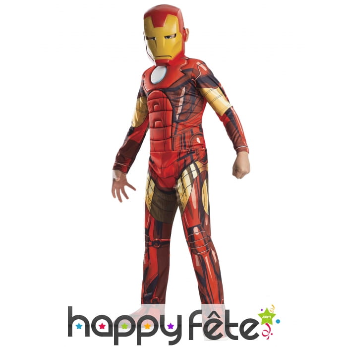 Tenue de Iron Man Avengers pour enfant, luxe