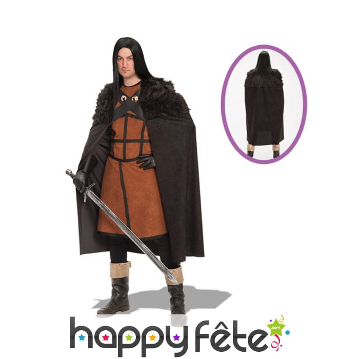 Tenue de Jon Snow Game of Thrones marron noire