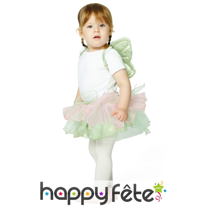 Tutu de la Fée Clochette en tulles avec ailes