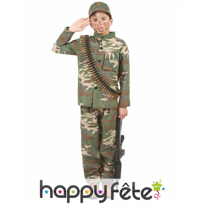 Tenue de militaire pour petit garçon
