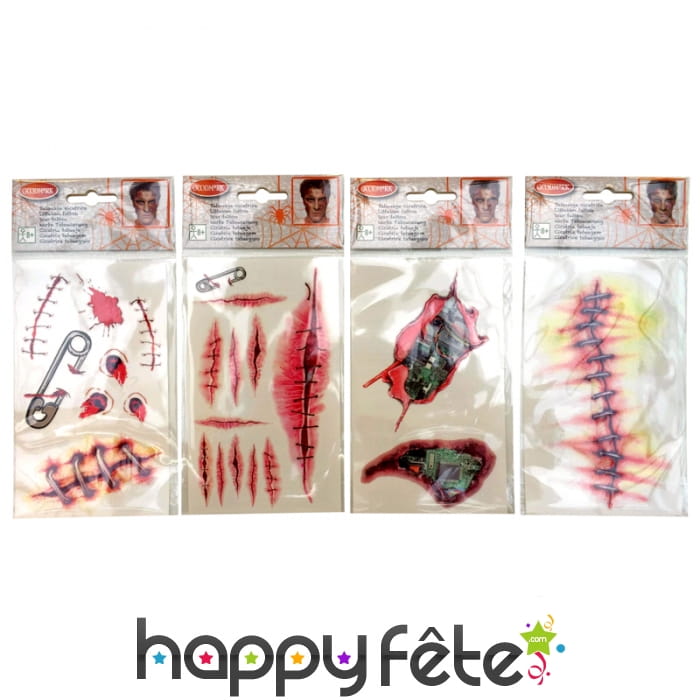 Tatouages de plaies, éphémères