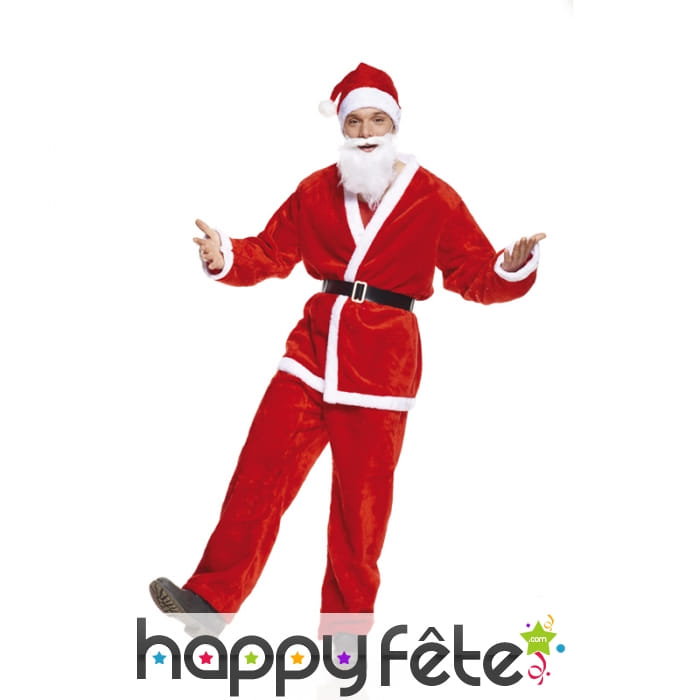 Tenue de père Noël en peluche