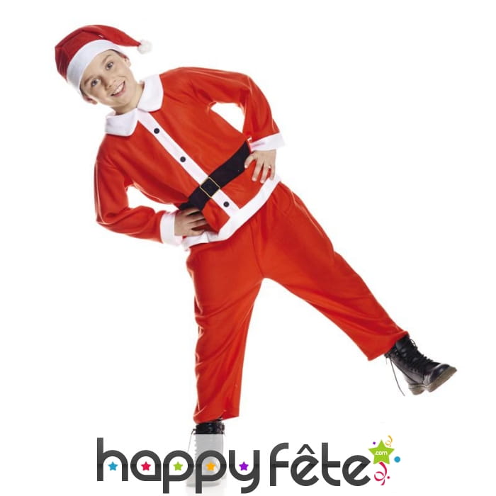 Tenue de père Noël taille enfant