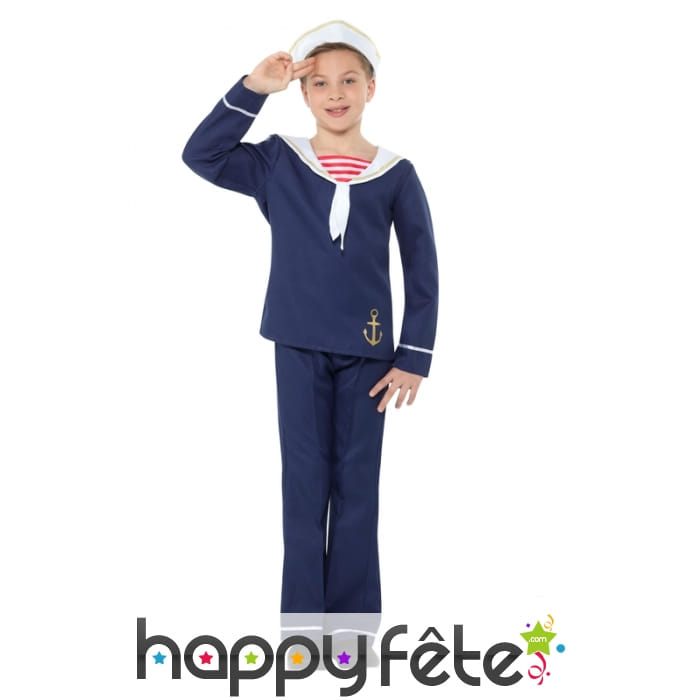 Tenue de petit matelot pour enfant