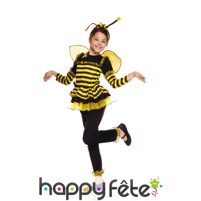 Tenue de petite abeille rayée pour enfant