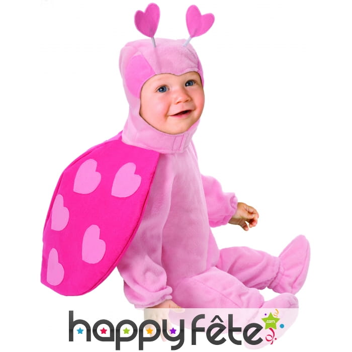 Tenue de petite coccinelle rose pour bébé