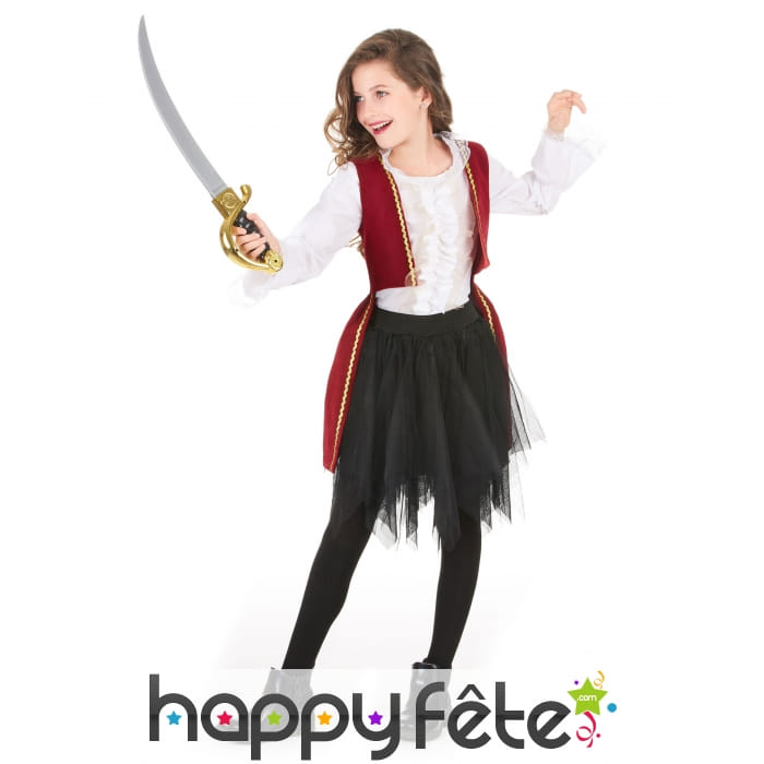 Tenue de petite pirate baroque