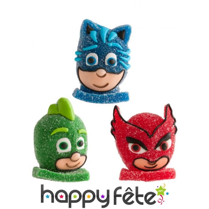 Tête de Pyjamasques en gélatine 5cm