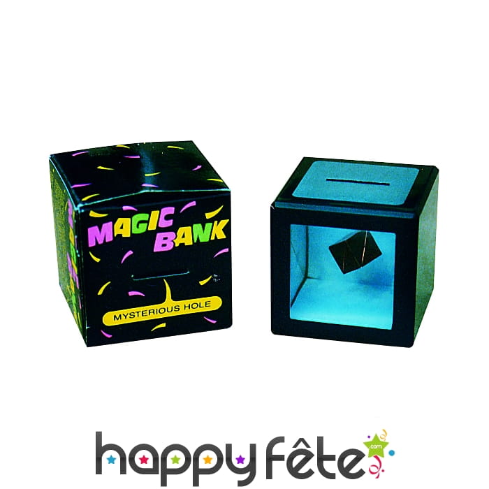 Tirelire de pièce invisible