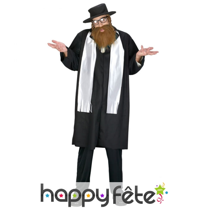 Tenue de rabbin pour adulte