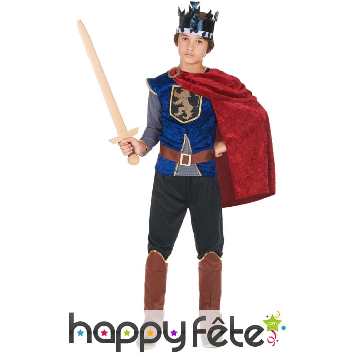 Tenue de roi médiéval pour enfant