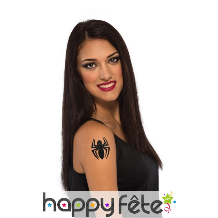 Tatouage de Spiderman araignée noire