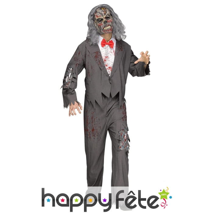 Tenue de serveur zombie pour adulte