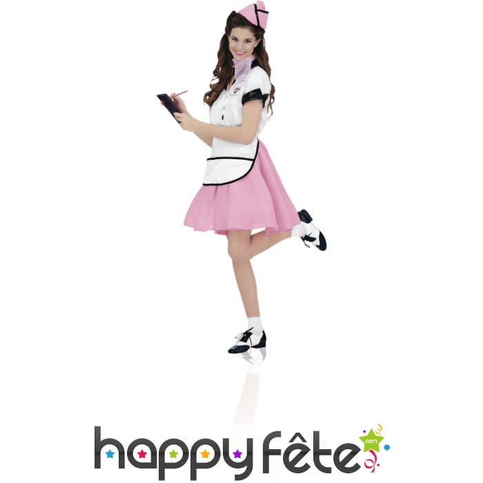 Tenue de serveuse américaine années 50