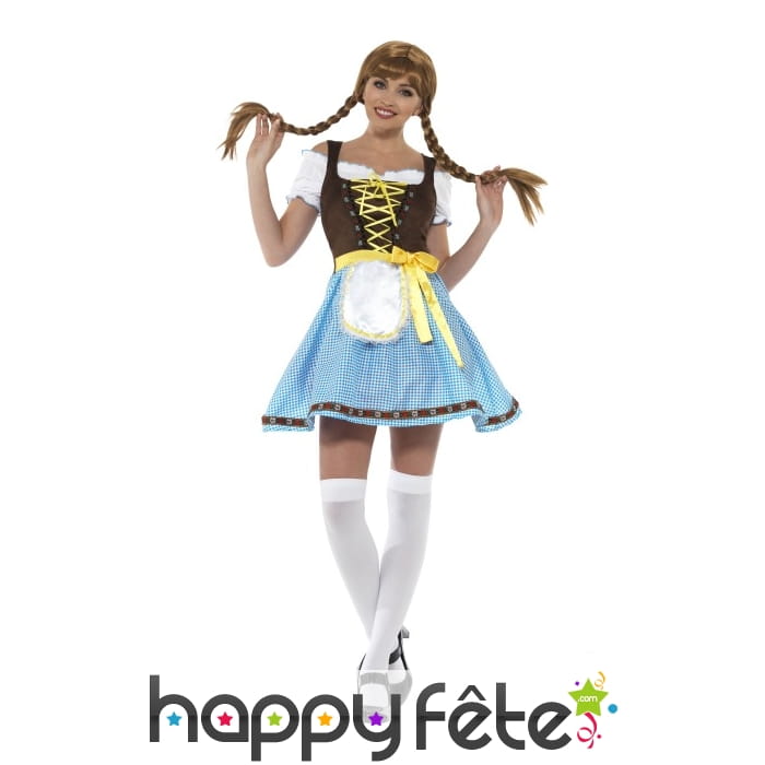 Tenue de serveuse Bavaroise Oktoberfest