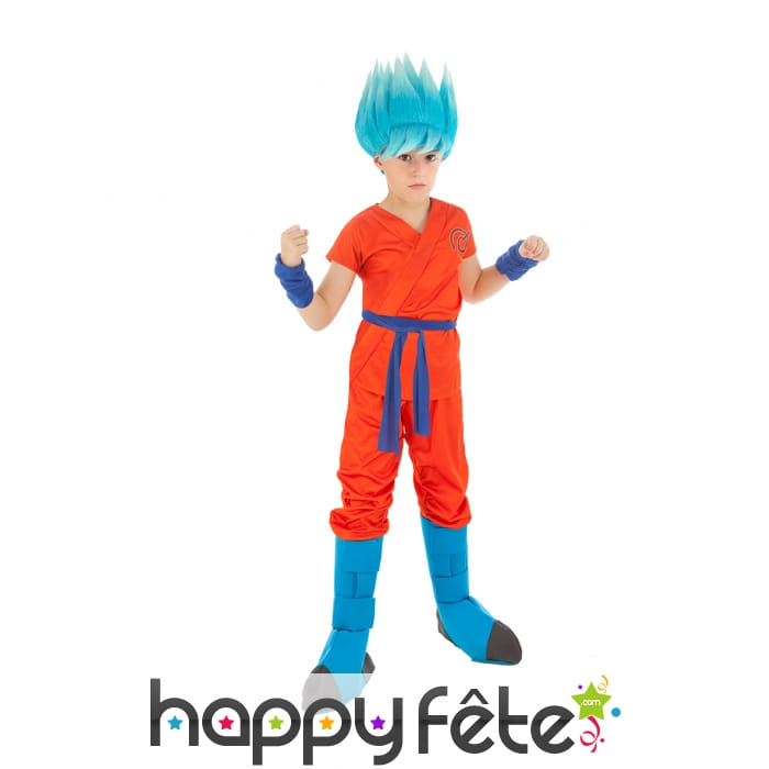 Tenue de Son Goku guerrier divin pour enfant