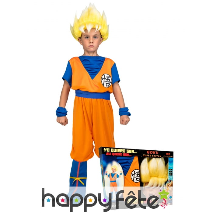 Tenue de Son Goku super guerrier,enfant, coffret