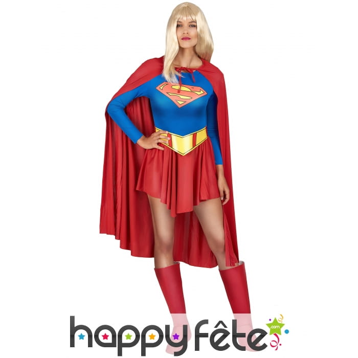 Tenue de supergirl pour femme adulte