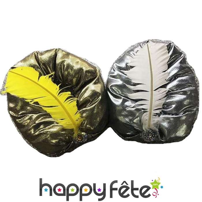 Turban de sultan avec plume