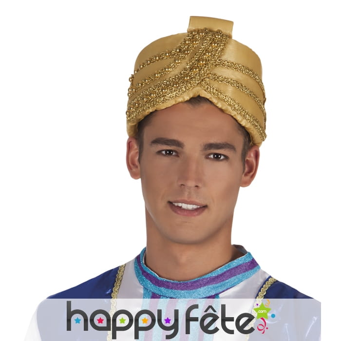 Turban de sultan doré