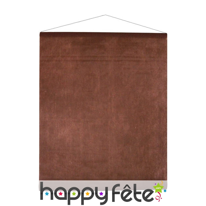 Tenture décorative tissu chocolat