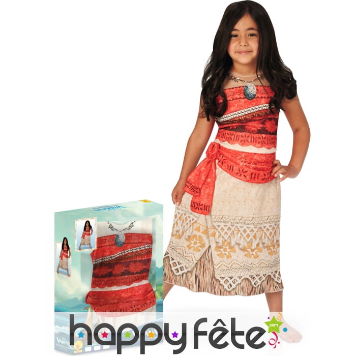 Tenue de Vaiana en coffret, pour enfant