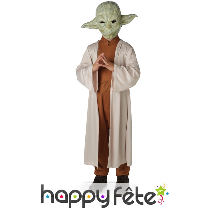 Tenue du Yoda,Star Wars de luxe avec masque enfant