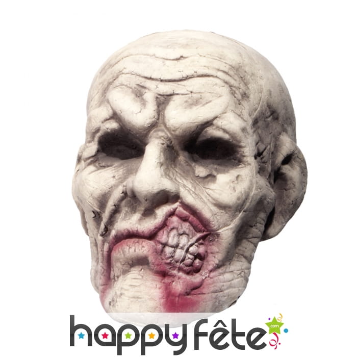 Tête de zombie décorative en polystyrène