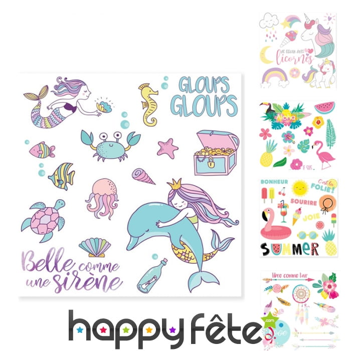 Tatouage éphémère d'été