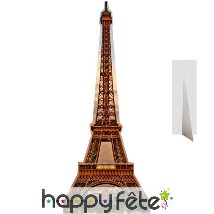 Tour Eiffel en carton plat