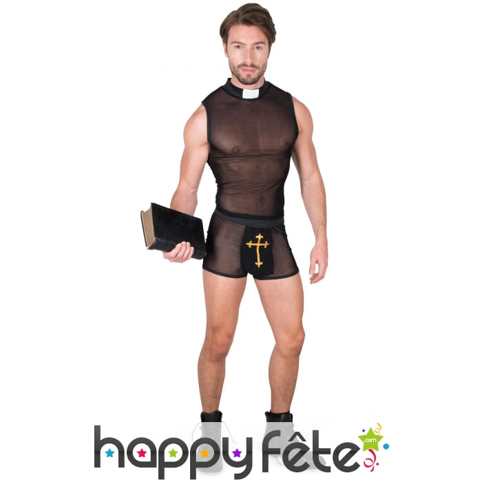 Top et short en maille de curé hot