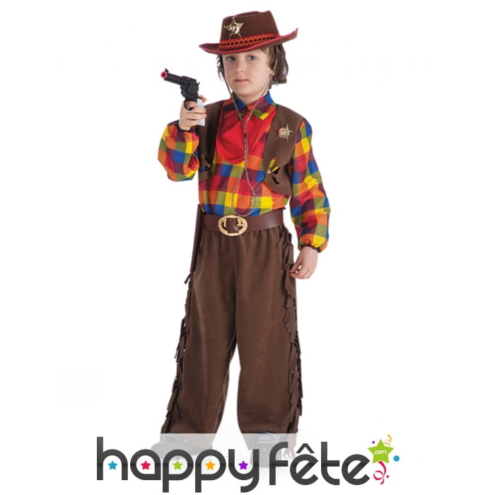 Tenue Far West de shérif avec son chapeau