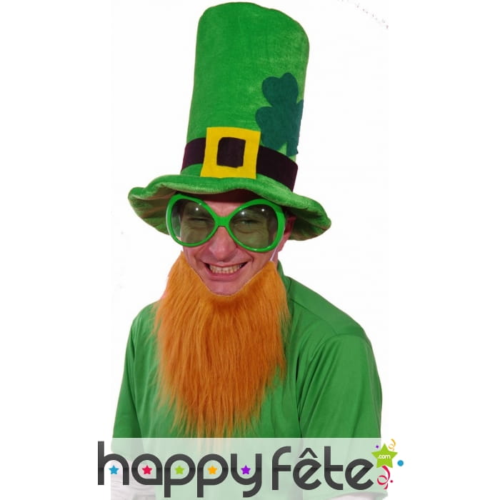 Très haut de forme Saint Patrick avec barbe