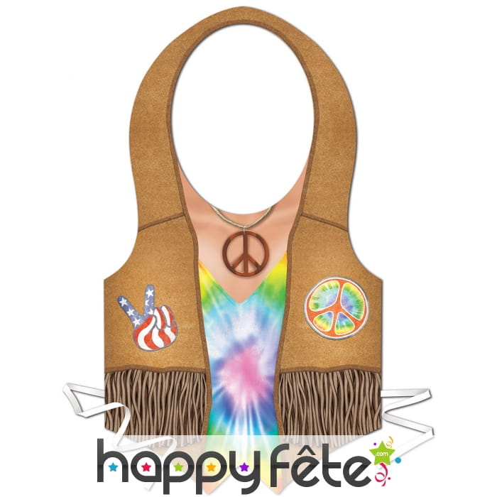 Tablier imprimé hippie