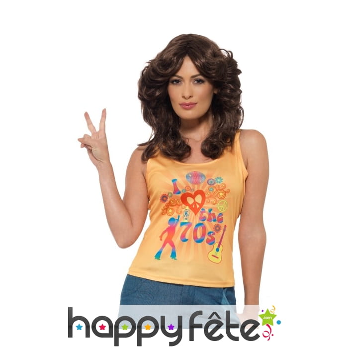 Top I Love the 70s, pour femme