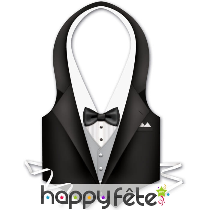 Tablier imprimé smoking de serveur