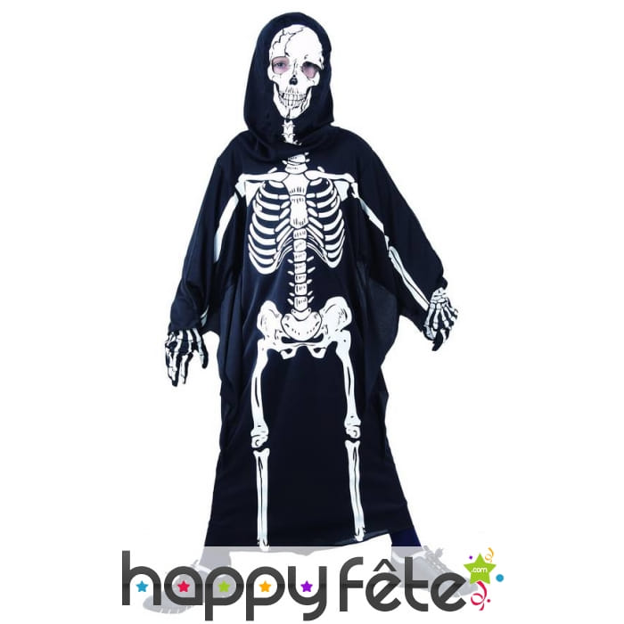 Tunique imprimé squelette pour enfant