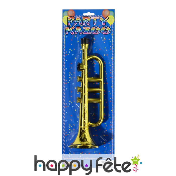 Trompette Kazoo dorée