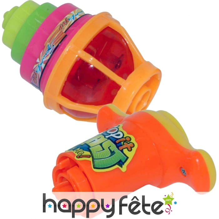 Toupie lumineuse avec lanceur