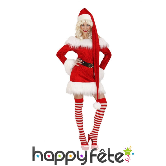 Très long bonnet de Noël 145cm