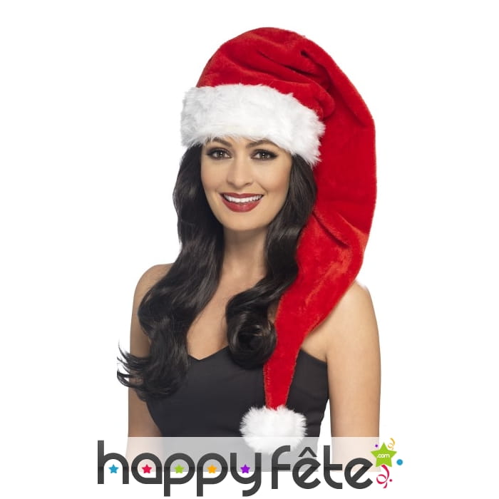 Très long bonnet rouge de Noël