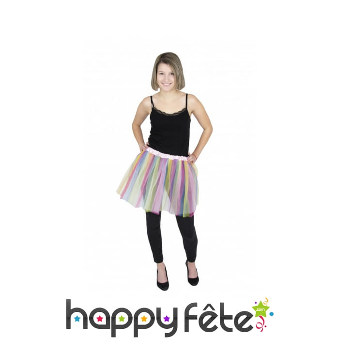 Tutu licorne couleurs pastel pour femme