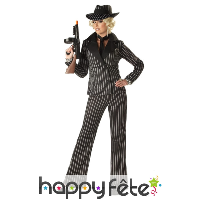 Tenue lignée de femme gangster