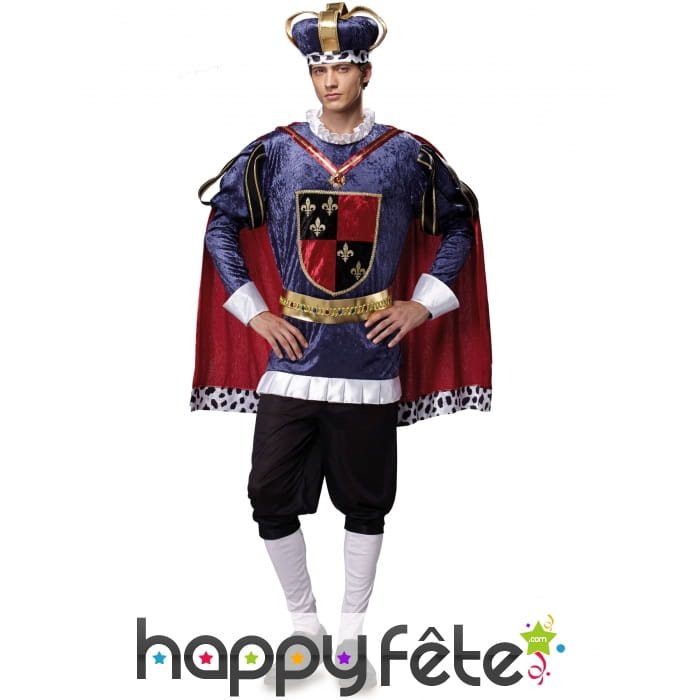 Tenue luxe de roi de France