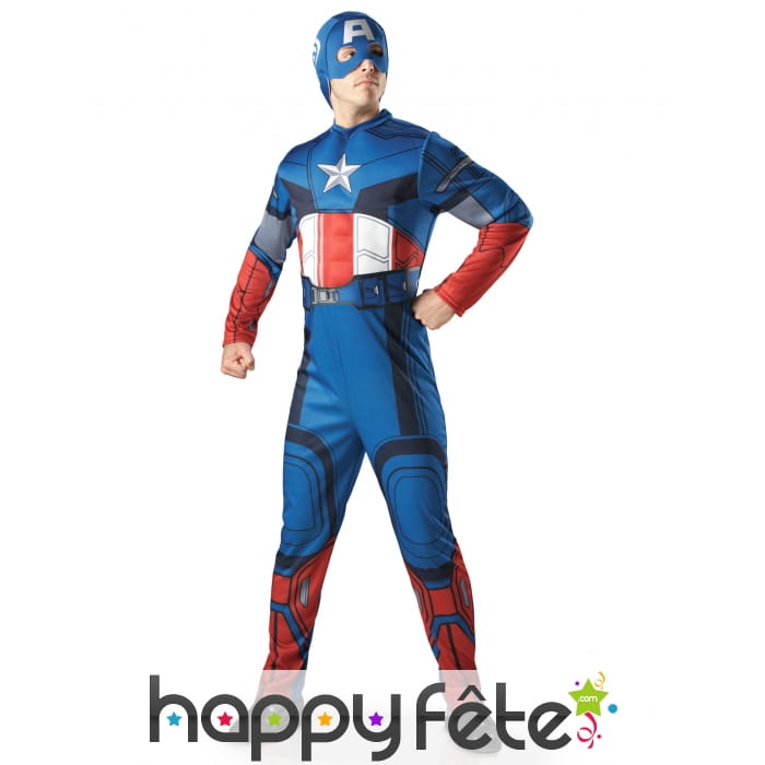 Tenue luxe du Captain America adulte, Avengers