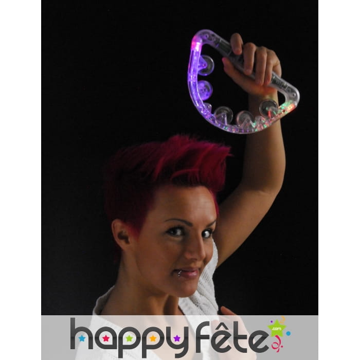 Tambourin lumineux transparent
