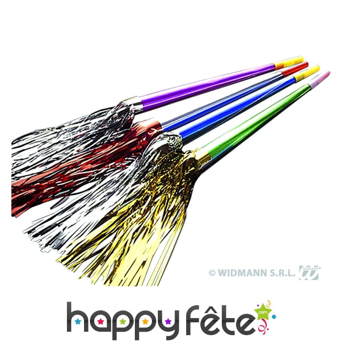 Trompette métallisée avec flots